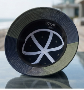 Bucket Hat Color Blocking Embroidered Logo Unisex Casual Spring Summer Beach Style Adult Canvas Polyester Waterproof Bucket Hat - Product Image 4