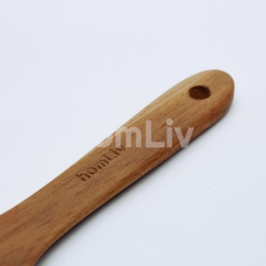 OEM HomLiv Adiva - Cuchara de Arroz de Madera de Teca Natural, Hecha a Mano, Utensilios de Cocina Ecológicos y Sostenibles, Cuchara Espátula de Grado Alimenticio - Product Image 3