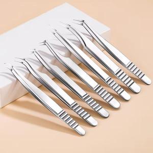 Ensemble de pinces à épiler en acier inoxydable de précision, pointes lisses pour une utilisation esthétique - Product Image 1