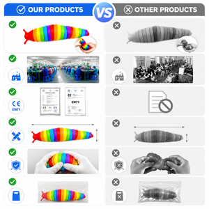 Juguete Antiestrés Educativo de Plástico Más Vendido Transfronterizo, Caracol/Lombriz Inspirado en TikTok, Juguete Sensorial de Oruga, Caja de Diversión - Product Image 4