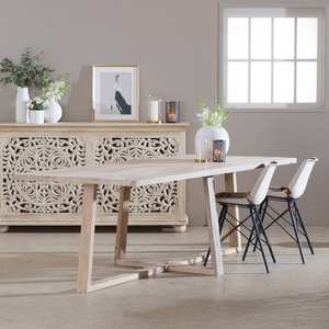 Table à manger Vandana Nimbus Falcon en bois de manguier - Product Image 1