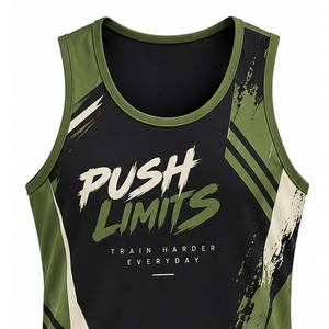 <b>mens</b> stringer <b>singlet</b> gym tank top sleeveless bodybuilding sportswear activewear manufacturer performance exercise training wear - Product Image 5