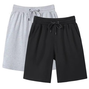 Breathable Men Casual Cotton <b>Polyester</b> <b>Shorts</b> Elastic Waist Drawstring Gym Training Running Workout Summer <b>Shorts</b> for Men - Product Image 1