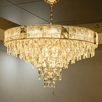 Lustre suspendu LED de luxe, éclairage moderne pour hôtel, salon, décoration, lustres en cristal