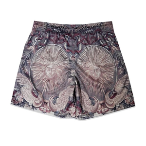 กางเกงขาสั้นออกกำลังกายลายพรางขายส่งสำหรับผู้ชาย พิมพ์ลายโลโก้แบบซับลิเมชั่นตามสั่ง ผ้าฝ้ายเนื้อหนา มีเชือกผูก เหมาะสำหรับวิ่งและฟิตเนส - Product Image 2