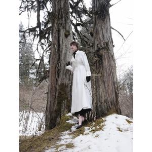 Abrigo de Invierno para Mujer 2026, Abrigo de Lujo VELOURA con Doble Botonadura, 48% Lana, 43% Poliéster, 9% Seda, Antiarrugas, Corte Estándar - Product Image 2