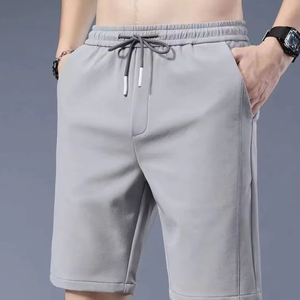 <b>Men</b> Solid Color Breathable Polyester Swim <b>Trunks</b> With Drawstring Regular Fit Shorts - Product Image 5