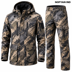 Custom OEM Waterproof Breathable Windproof Unisex Adult Winter Hunting Clothing Jacket Pants Set Outdoor Tactical Uniform - Product Image 6