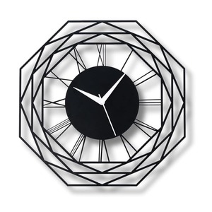 Horloge murale analogique créative, minimaliste, simple, tendance, élégante, de qualité supérieure, avec sonnerie horaire, en métal - Product Image 5