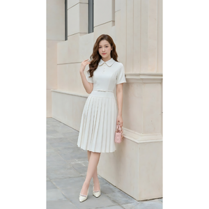 Vestido Midi de Algodón 100% para Mujer, Cintura Natural, Elegante, Casual, de Oficina, OEM, ODM, Personalizable, Ecológico, Marca KAMIKI - Product Image 3