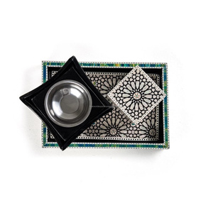 เตาเผาบัคฮูร์ไม้แกะสลักลายอาหรับแบบพกพา พร้อมที่วางกำยานอูด ดีไซน์ตกแต่งสำหรับบ้านสไตล์ตะวันออกกลาง - Product Image 4