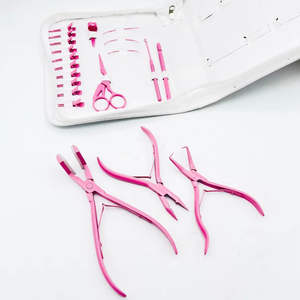 Kit de Herramientas Profesional de Alta Calidad para Extensiones de Cabello, de Uso Comercial, Alicates de Acero Inoxidable, Agujas de Gancho y Herramientas de Bucle - Product Image 4