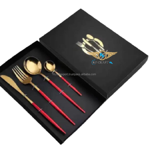 Couverts de luxe en plaqué or Cuillères Couverts Service de couverts Cuillère Couverts pour ustensiles de cuisine - Product Image 4