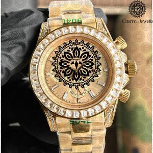 LUNESS <b>Mechanical</b> <b>Watch</b> Men's Luxury Stainless Steel Rose Gold Chronograph 42mm Rubber Band Analog Dial Sapphire Crystal - Product Image 4