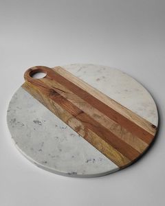 Planche à découper en marbre et bois, design de style luxueux, au meilleur prix d'usine - Product Image 1