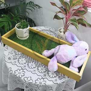 Gabbia per cani e lettiera in legno di gomma con tappetino per erba facile da pulire gabbie comode e igieniche dirette WINVN INT Contact + 84.932118447 - Product Image 1