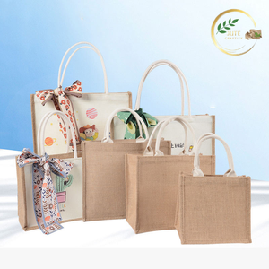 Sac en toile de jute écologique promotionnel avec impression de logo personnalisé - Product Image 2