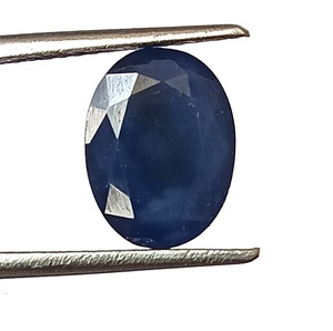 Saphir bleu naturel de 4,20 carats provenant de Birmanie, taille ovale facettée, non chauffé, pierre précieuse non montée - Product Image 3
