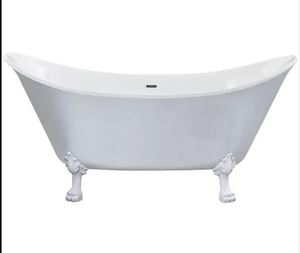 อ่างอาบน้ำทองแดงแบบตั้งพื้นทรงวงรี รุ่นคลาสสิก สำหรับใช้ในบ้าน - Product Image 2