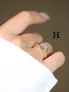 Anillo de Compromiso con Diamante Cultivado en Laboratorio con Corte Corazón, Certificado por IGI, Oro Amarillo de 14K, Anillo Solitario con Engaste de Bisel para Mujer, Joyería Personalizada - Product Image 2