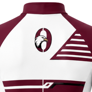 Ensemble maillot et short de cyclisme blanc bordeaux, manches courtes, fermeture éclair intégrale, séchage rapide, rembourré, uniforme de course cycliste, vêtements de sport performants - Product Image 4