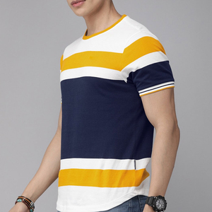 T-shirts imprimés pakistanais 100 % coton de luxe pour hommes, t-shirt décontracté ample et uni en provenance du Pakistan - Product Image 5