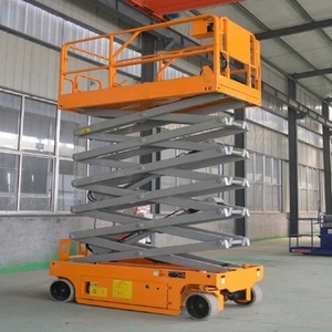 Plataforma Elevadora Eléctrica de Tijera 6m 8m 10m 12m 14m, Elevador Móvil Skylift, Andamio Eléctrico para Limpieza y Mantenimiento Aéreo - Product Image 1