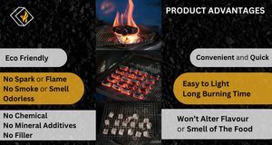 ถ่านกะลามะพร้าวแท้ 100% ยี่ห้อไวท์แอช คุณภาพพรีเมียม รับผลิตแบบ OEM สำหรับบุหรี่ชิชา ระยะเวลาการเผาไหม้นาน 120 นาที - Product Image 5