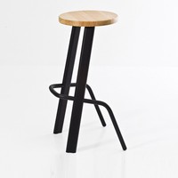 Chaise et tabouret de bar modernes et écologiques avec structure et dossier en métal, hauteur de comptoir, pour bar à domicile, extérieur, centre commercial et restaurant