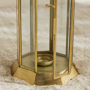 Moroccan Style Wholesale Moroccan <b>Gold</b> Metal Candle Holder <b>Lantern</b> for Ramadan Tabletop and Floor Decorations - Product Image 4