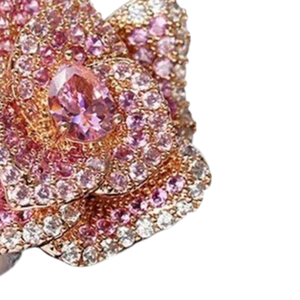 Bague Rose Thé pour Femme – Élégante, Couleur Rose, Motif Floral Rose – Bijou Tendance, Bague de Déclaration, Accessoire Cadeau Premium - Product Image 3