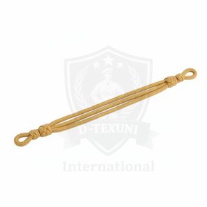 High Quality Double <b>Braided</b> Nylon/Cotton <b>Cord</b> Coated Twisted Draw Cords Pattern Design for Ceremonial Uniforms Customizable - Product Image 1