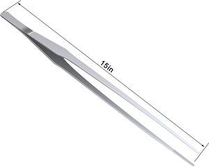 Pinces professionnelles en acier inoxydable de 15 pouces, extra-longues, à pointes fines pour la manucure à domicile - Product Image 3