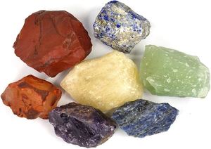 Pierre brute naturelle des sept chakras, cristal de guérison des 7 chakras, pierre de cristal brute multicolore naturelle, fournisseur en gros - Product Image 2