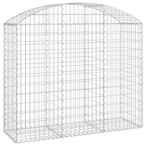 Panier gabion galvanisé argenté 59,1 x 19,7 x 55,1 po en treillis métallique - Product Image 2