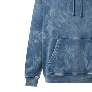Nouveaux arrivages : sweats à capuche pour hommes en coton mélangé, lavage acide, logo personnalisé de haute qualité, faible MOQ. - Product Image 6