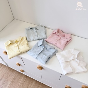 ซันคิดส์เสื้อเชิ้ตผ้าฝ้ายป๊อปลินแขนยาวสำหรับเด็ก สวมใส่สบายสำหรับเด็กชายและเด็กหญิง - Product Image 4