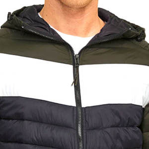 Fully Customized Men's Waterproof <b>Canvas</b> Puffer <b>Jackets</b> Polyester Wadding Filled Winter DDP Shipping - Product Image 4