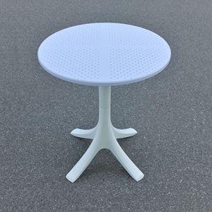 Base de Pedestal para Mesa de Bistro Moderna MN05 |   Mesa de Comedor de Plástico ABS Resistente al Agua y a los Rayos UV, Ligera, para Exteriores - Product Image 2