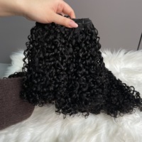 G.S. Extensiones de Cabello Humano Virgen 100% Natural, Estilo Pixie Curl, Listas para Enviar