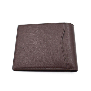 Men's Genuine Leather Slim <b>Wallets</b> Fold Closure <b>RFID</b> Blocking Zipper Closure Minimalist Design Excellent Choice Vintage <b>Wallets</b> - Product Image 1