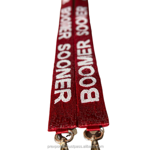 Sangle de sac/bandoulière tendance au design de luxe, brodée à la main avec des lettres en perles de rocaille, artisanat MS, perles de verre personnalisables en couleur et en forme - Product Image 6