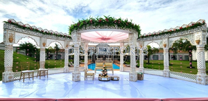 Mandap de Madera para Ceremonia de Boda de Diseño, Decoración de Mandap de Madera para Boda Raj Mahal, Mandap de Madera Tradicional Maharani - Product Image 2