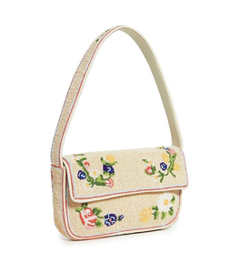 Sac à bandoulière brodé fait main avec perles, taille personnalisée pour fête, mariage, cadeau, broderie - Product Image 1