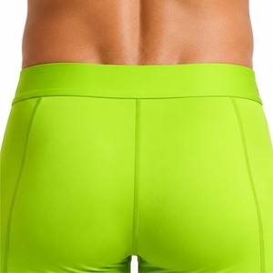 <b>Men</b> <b>Compression</b> <b>Shorts</b> Premium Stretch Breathable Quick Dry Eco-Friendly Solid Sporty Fit Mid Waist Elastic Closure Oxford - Product Image 5