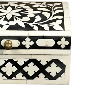 Handcrafted Bone Inlay Wooden Jewelry <b>Box</b> Decorative Storage Case for Rings Earrings and <b>Vanity</b> Accessories - Product Image 6