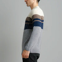 Pulls décontractés pour hommes en coton/laine respirants pour l'hiver, texture lisse, coupe moderne, tricot doux, écologiques, anti-plis