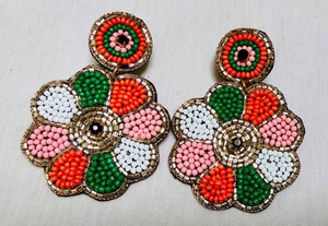 ห่วงประดับลูกปัดแก้วเคลือบทองปักลายเปลือกหอยหลากสี ของขวัญงานแต่งงาน งานปาร์ตี้ สไตล์วินเทจ มุกทำมือ น้ำหนักเบา คลาสสิก - Product Image 5