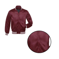 Veste en satin pour homme, tendance, légère, matière lisse, streetwear décontracté, col côtelé, vente chaude
