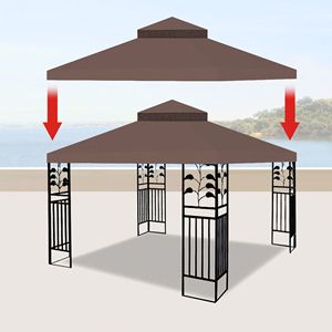 Cubierta de Repuesto para Gazebo de Dos Niveles de 10x10 Pies, para Exteriores, Solo la Cubierta Superior, Compatible con Pergolas y Gazebos Existentes - Product Image 3